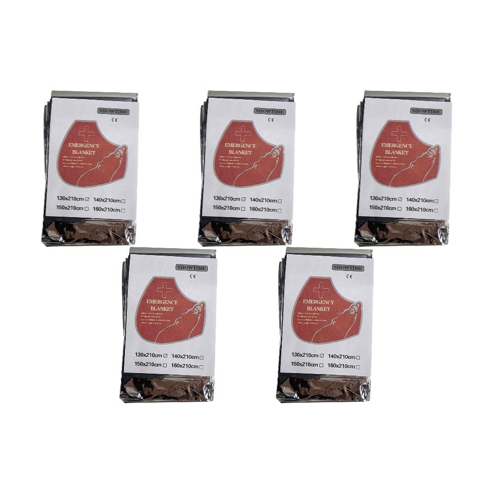 130x210cm Silver Foil Blanket Keeps You Warm Foil Mylar Thermal Blanket Retain Body Heat Emergency Thermal Blanket Emergency
