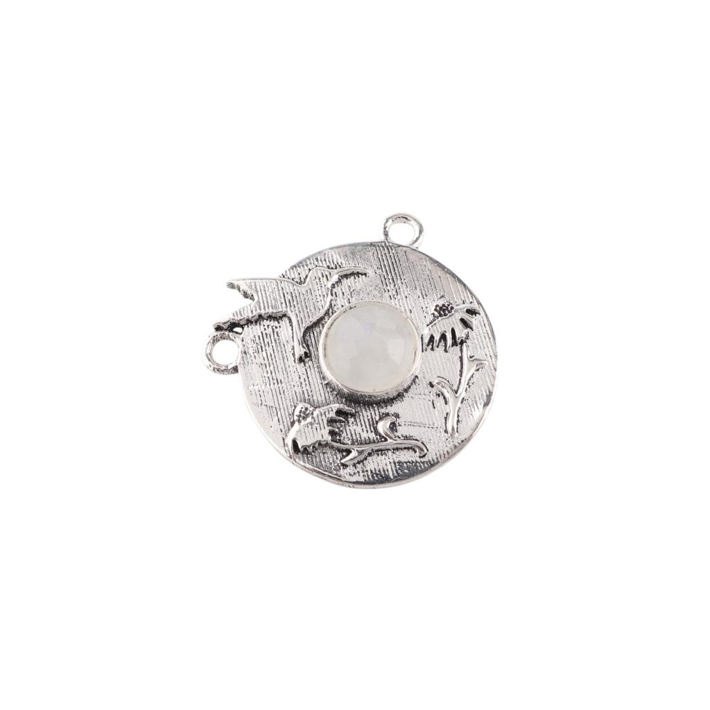 Rainbow Moonstone Gemstone 925 Sterling Silver  Jewelry Handmade Pendant 0.92" CP-34-23