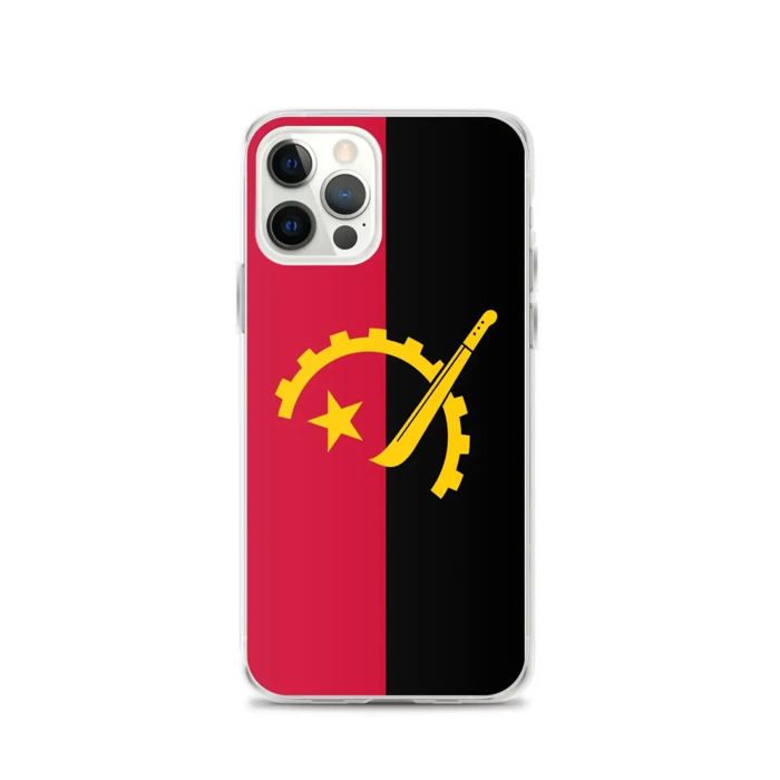 Coque Telefone Drapeau Angola - iPhone 12 Pro
