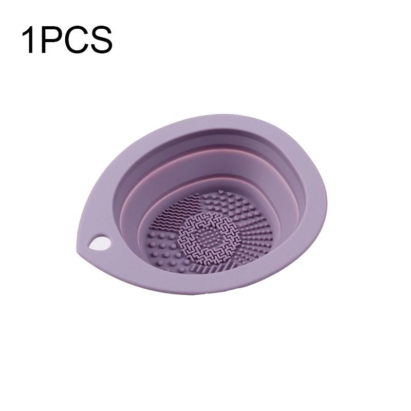 1/2PCS Silicone Makeup Cleaning Mat for Cleaning Makeup Brushes Makeup Brushes Wash Brush Cleaner Tool HZSQJGZ04