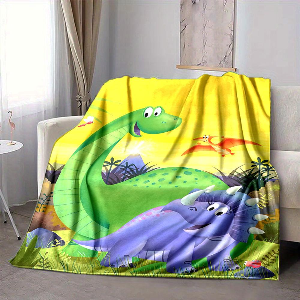 1pc Dinosaur, Prehistoric Blanket Lightweight Flannel Blanket Throw Blanket For Sofa, Bed, Travel, Camping, Livingroom, Office yy251015150