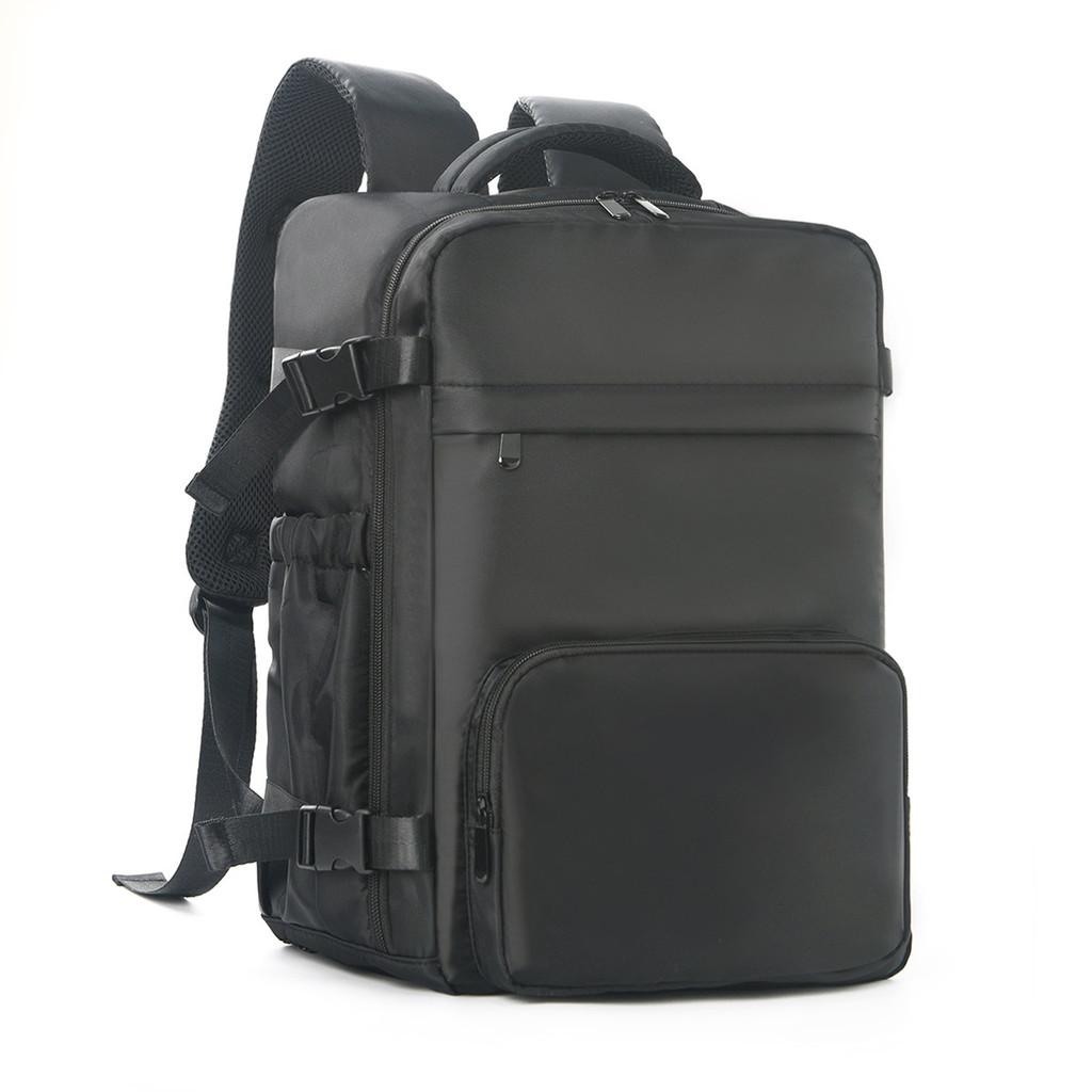 

Travel Backpack Large Capacity Polyester Multifunctional Daypack For Leisure Trips Black A