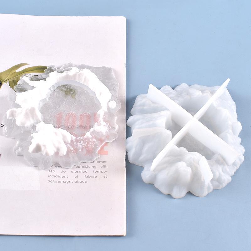 Poppy Crystal Epoxy Mountain Ashtray DIY Silicone Mold