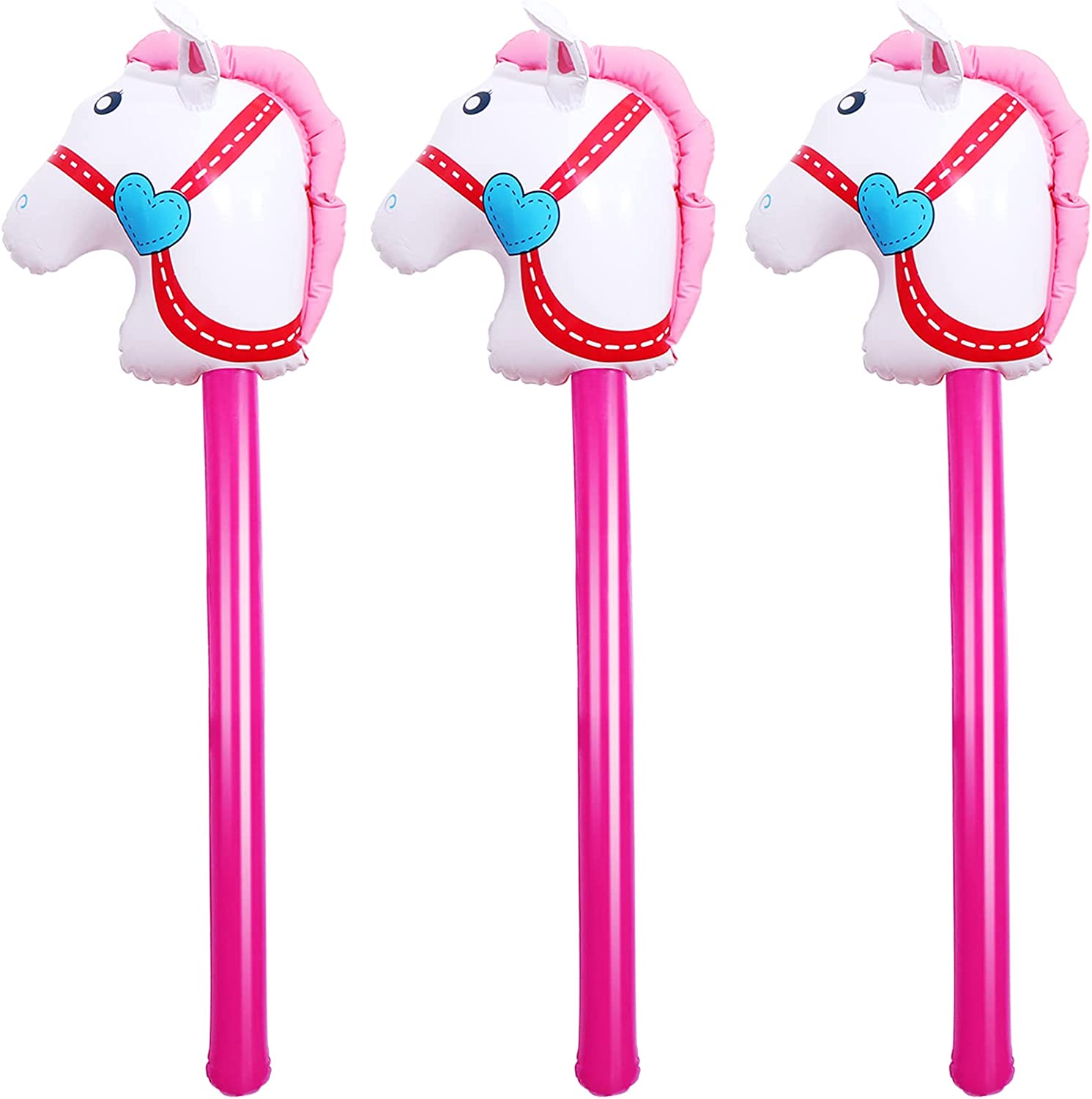 

4 шт. надувная палка лошадь надувная палка лошадь воздушный шар голова лошади палка 2pcs