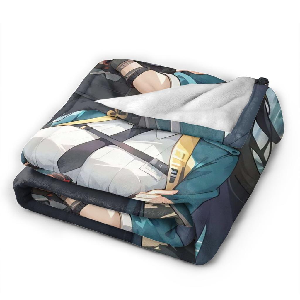 ZZZ Ellen Nicole Miyabi Plush Blanket Girls Boys  Flannel Throw Blanket For Couch Chair Super Warm Custom Quality Bedspread Gift