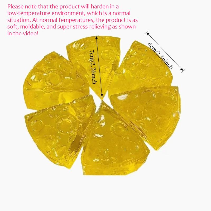 *New Squishy Honey Cheese Square Fidgets Toys Super Soft Mochi Cheese Squeeze Toy Funny Anti-Stress Sensory Toy For Adults Gifts