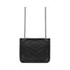 Saint Laurent YSL Niki Series Black Label Logo Chain Pleated Leather Shoulder Crossbody Headphone Bag Women Bags 710844-0EN04-1000