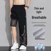 FARUISHI Men's Mesh Cool Ice Silk Quick-Dry Sports Pants