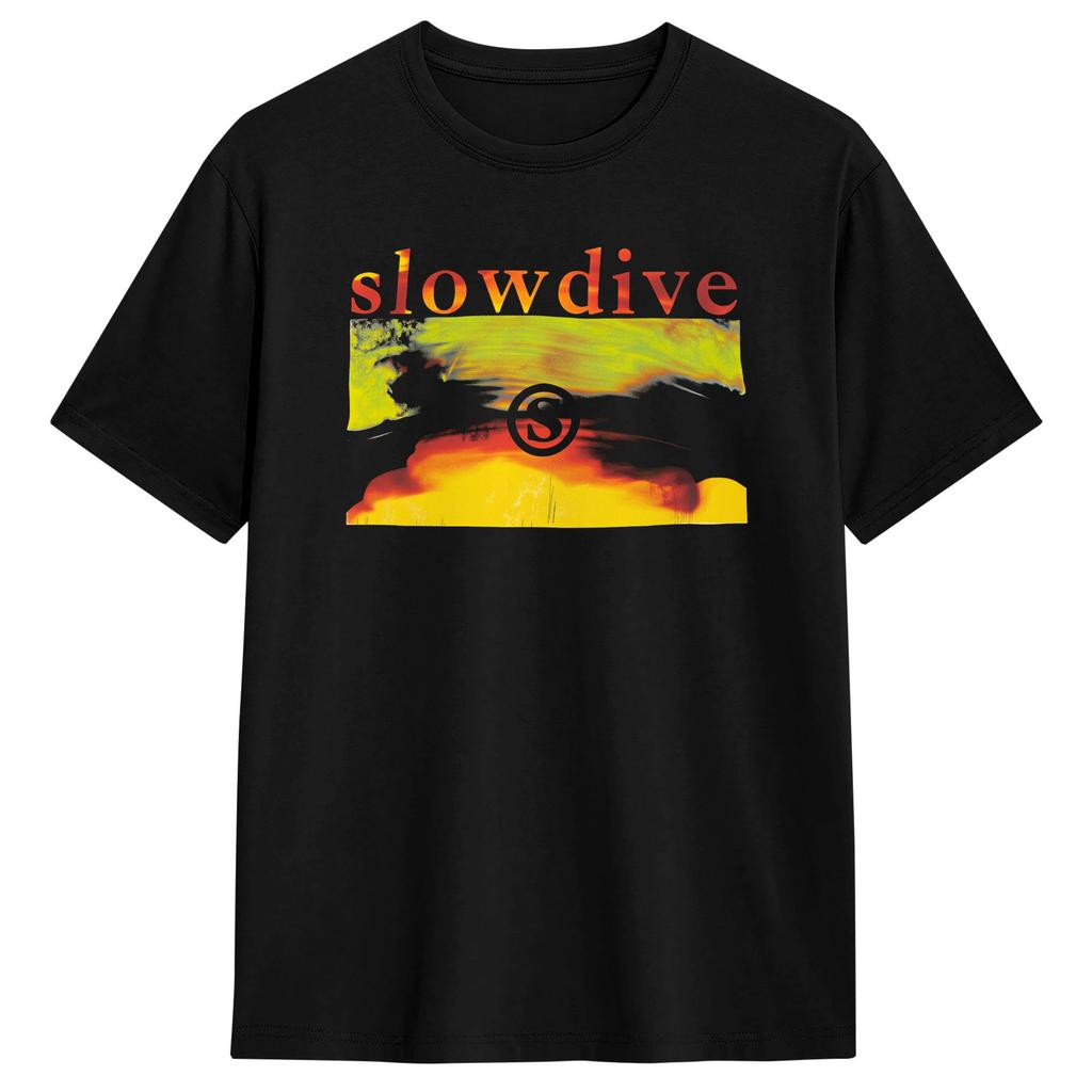 1991 Slowdive Just For A Day Cotton T-Shirt For Men Summer Y2K Funny T Shirts Hipster Tee Shir