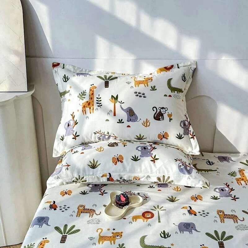100% Cotton 1PC Floral Pillow Cover, Bedding Pillowcase Bedroom Home Décor Cushion Cover, Custom Sizes Bed Pillow Cover 51x76cm