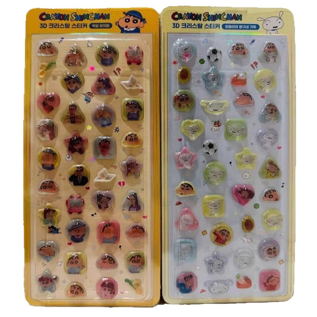 New Doraemon 3D Stickers Pikachu Crayon Shinchan Sticker Diy Notebook Phone Case Stationery Box Girl Boy Gift