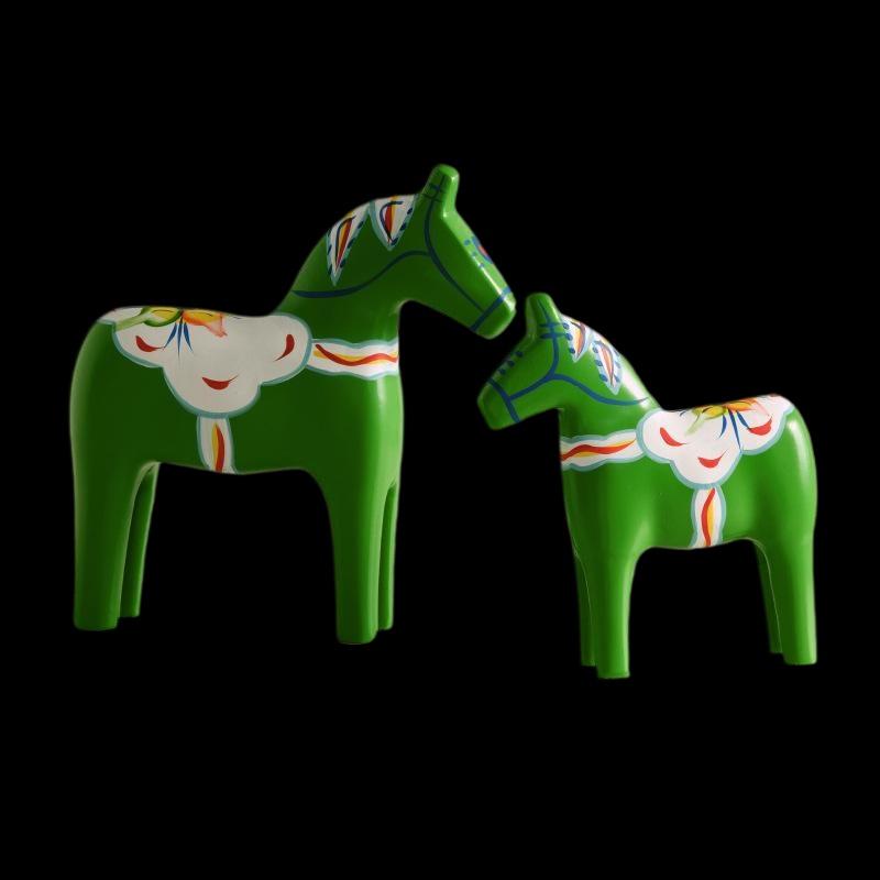 1/2 stk. Dalecarlian Hest Pynt Nyhed Traditionel Boligdekoration Samling Souvenir Mindegave Svensk Dala Hest Statue