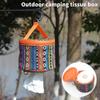 Faltbare Taschentuchbox für Outdoor-Camping, Auto, Rollpapierhalter, Mehrzweck-Tragbarer Organizer für den Heimgebrauch