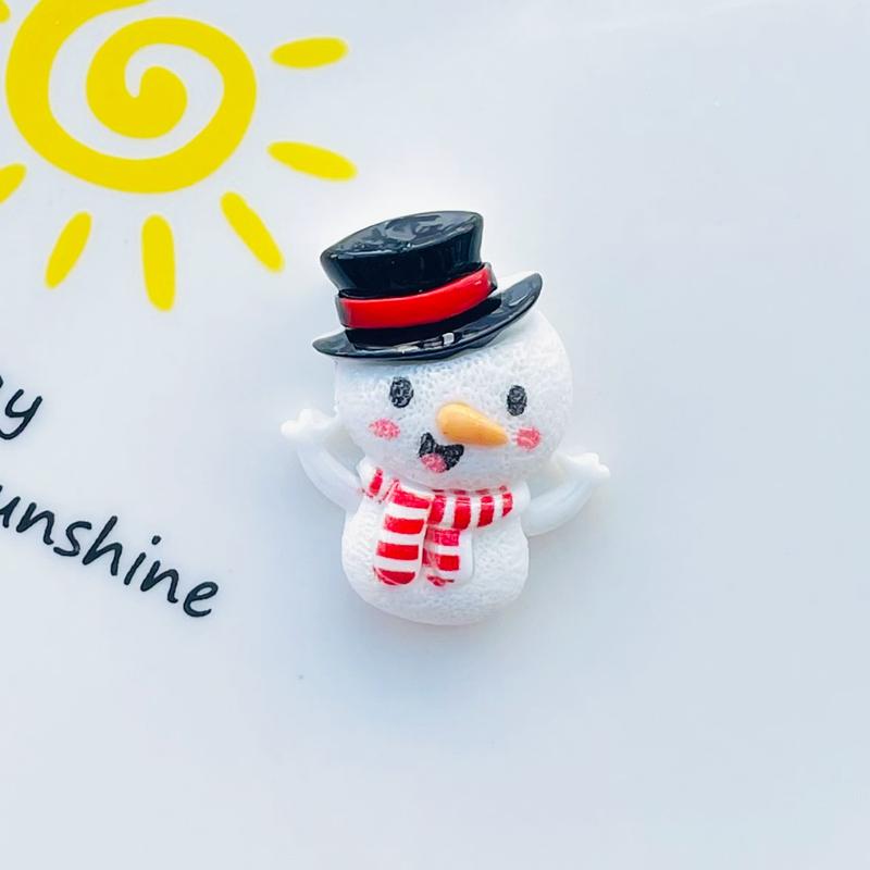 10 Stück Neue Mini Kawaii Weihnachts-Serie Harz Flache Rückseite Cabochons Scrapbook DIY Party Haarspangen Zubehör Dekorieren Basteln A76