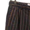 ALBERTO BIANI made in Italy Gestreiftes Muster Knöchellange Hose 42 Anthrazitgrau Damen Gebraucht