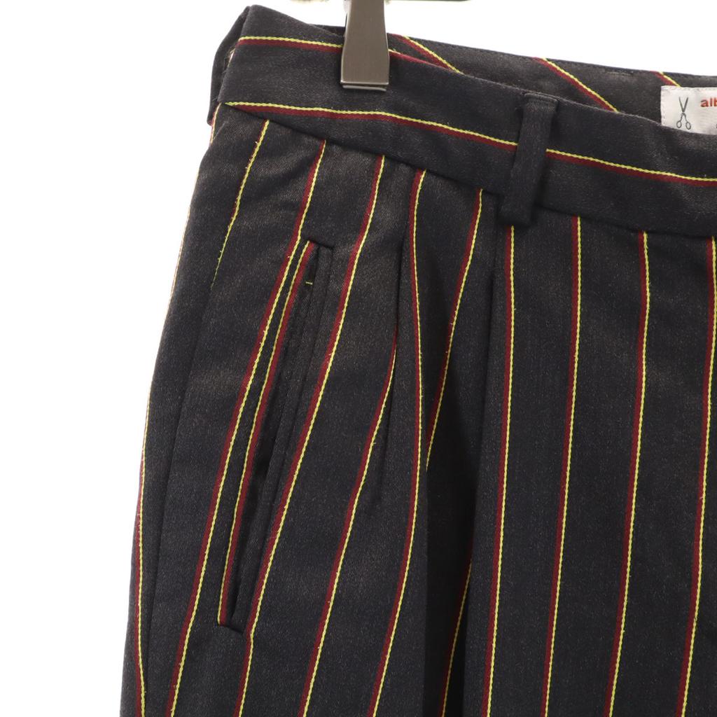 ALBERTO BIANI made in Italy Gestreiftes Muster Knöchellange Hose 42 Anthrazitgrau Damen Gebraucht