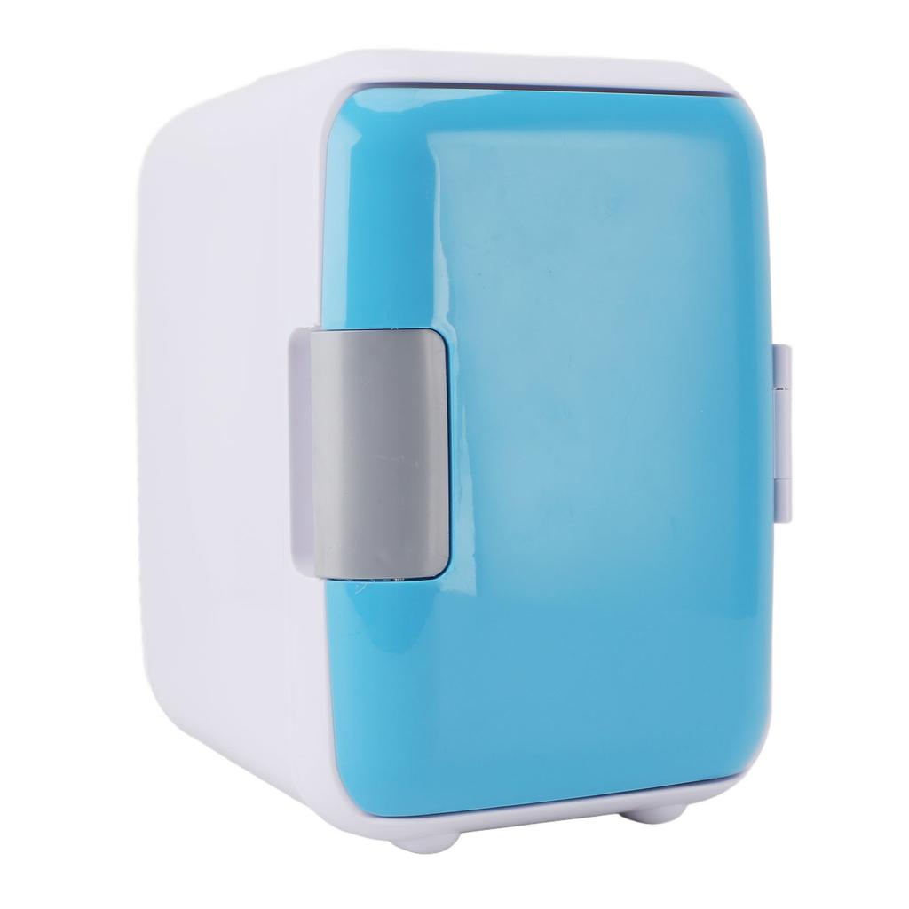 4L Personal Fridge Cooler Blue DC 12V Car Compact Small Refrigerator for Cosmetics Drinks Fruit