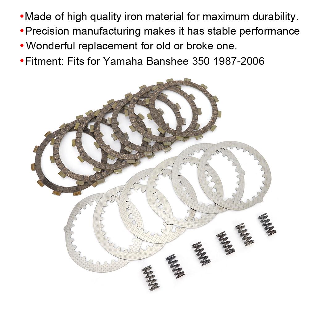 Iron Clutch Kit Heavy Duty Springs Fits for Yamaha Banshee 350 19872006