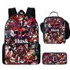 Hell Inn Hazbin Hotel Student School Bag High Value Leisure Oxford Ridge Relief Backpack