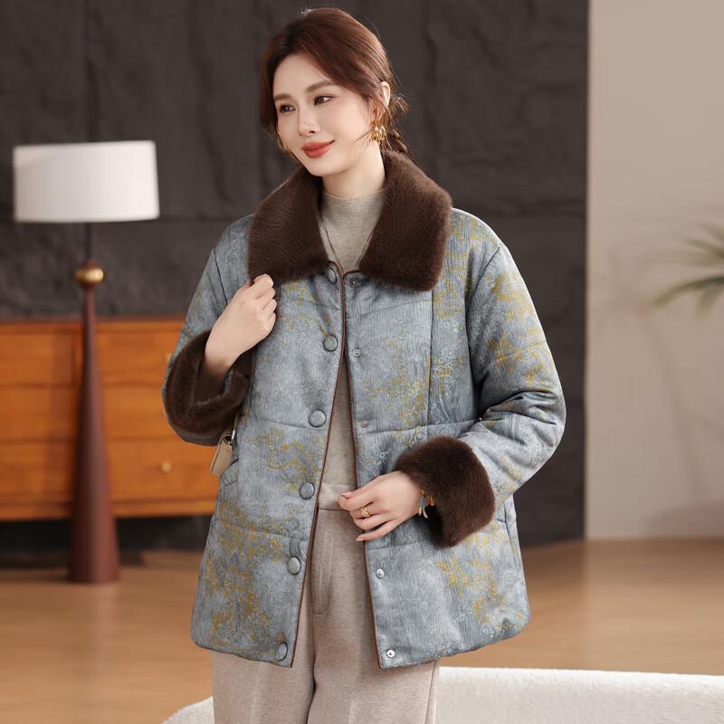 Mid-Aged Women's Chinese Style Winter Padded Jacket