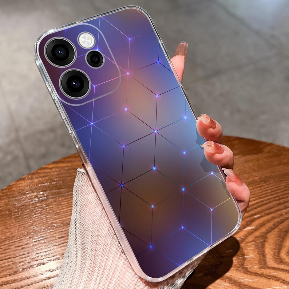 For OPPO Reno 15F 15 Pro Cases Brilliant Flower Kitten Fall Prevention Portable Clear Back Cover For reno15pro reno15f Funda