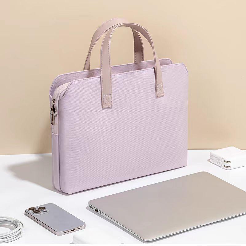 Computertasche für Damen Neu Handheld Pendeln Hochwertige Optik Nische Offizielle Dokumententasche für Berufstätige Hochschulstudenten Teilnahme am Unterricht