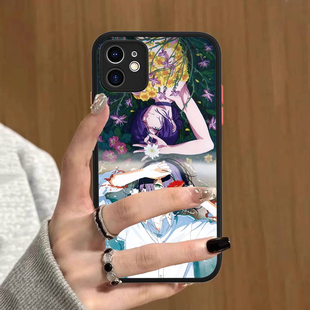 Anime C-Chainsaw Man For IPhone 16 15 14 Plus 13 12 11 Pro Max X XS MAX Translucent Matte Shockproof Cover