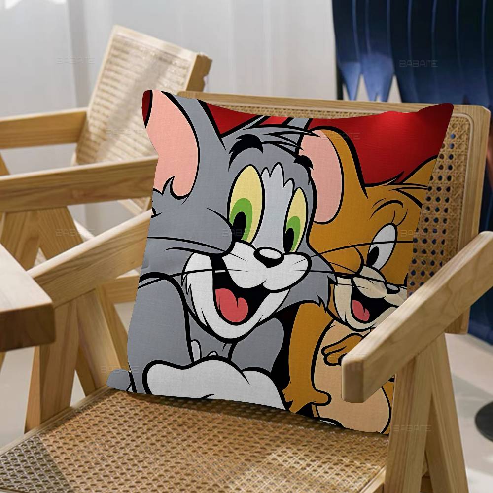 J-Jerrys T-Toms Anime Pillowcase toon Gift Cushion Cover Bedroom Home Sofa Chair Seat Decor pillow case