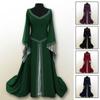 Womens Medieval Renaissance Vintage Gown Dress Halloween Party Cosplay Costume