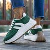 Damen Sommer Netz-Sneaker - Atmungsaktive Schnürschuhe mit dicker Sohle zum Gehen, Runde Zehenpartie, Leichte Sportschuhe
