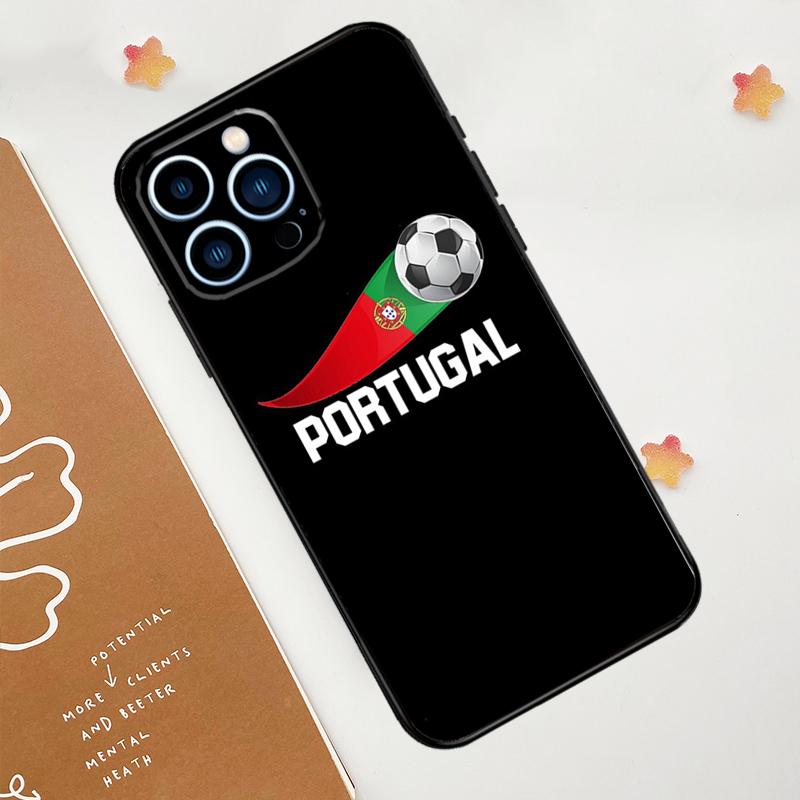 Portugal Flag Phone Case For iPhone 17 Pro Max 14 11 15 16 Pro Max 13 12 mini 16 Plus 16e 17 Air Funda