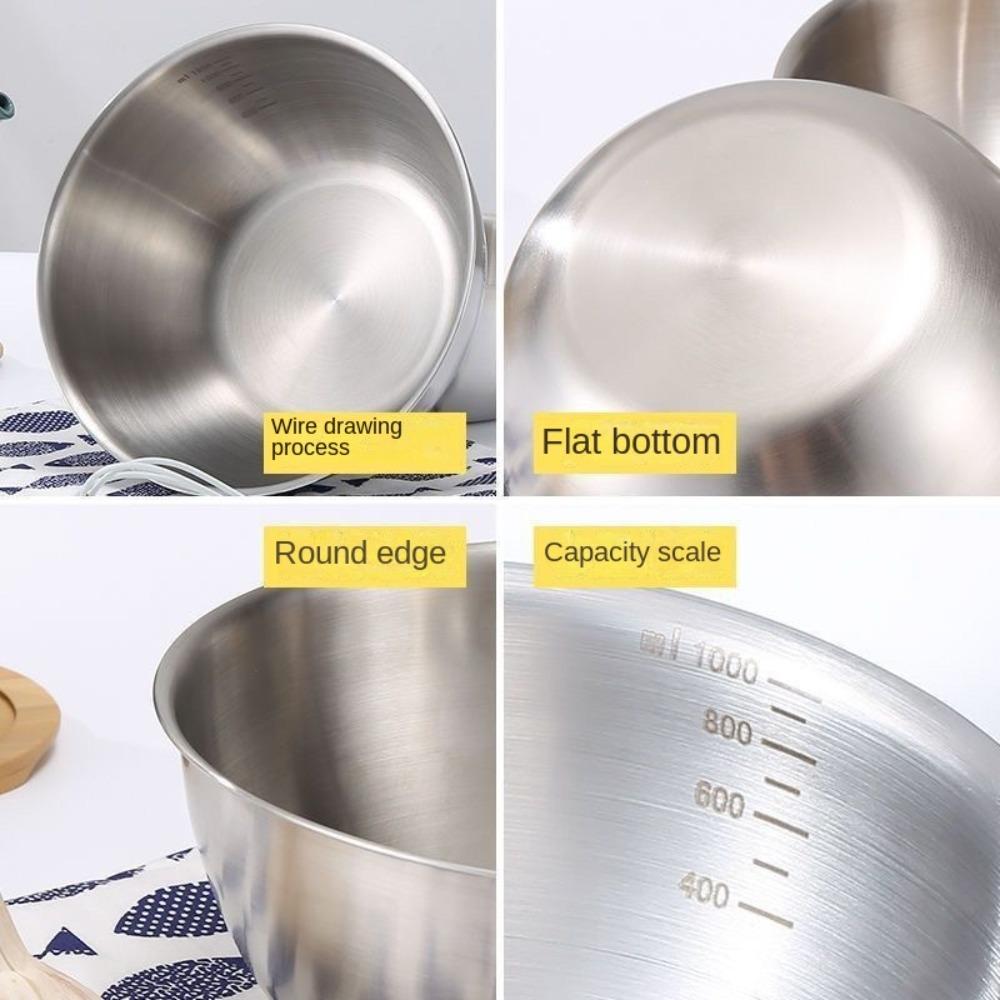 Double Layer Soup Rice Bowl Anti-Scalding Noodles Bowl Gold Silver Fruit Salad Bowl  Food Tableware