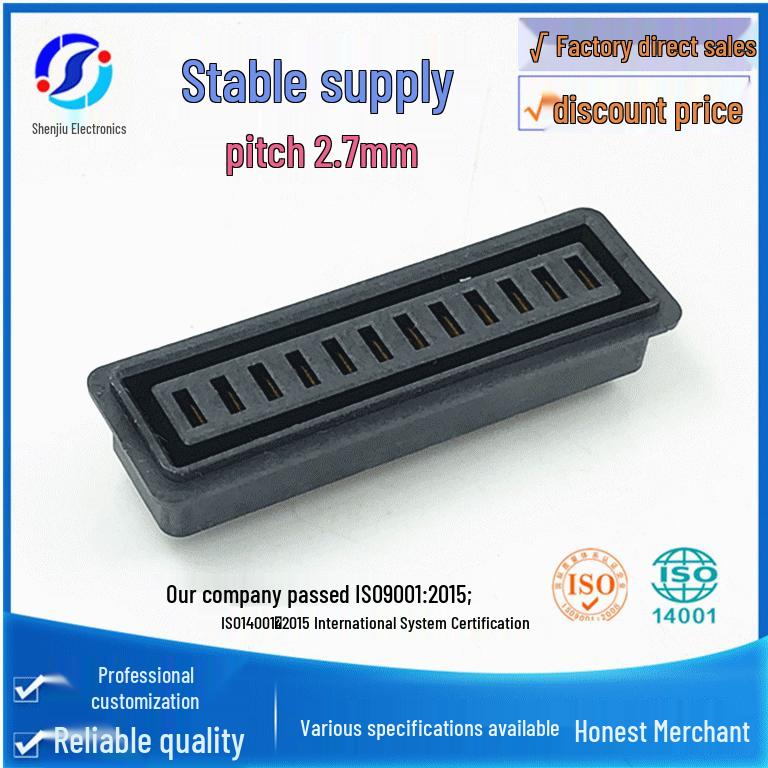 Drone Battery Connector, D27, 12-Pin, 2.7 Pitch, 15A, Male & Female Mating Terminals for High Current Scooter Applications