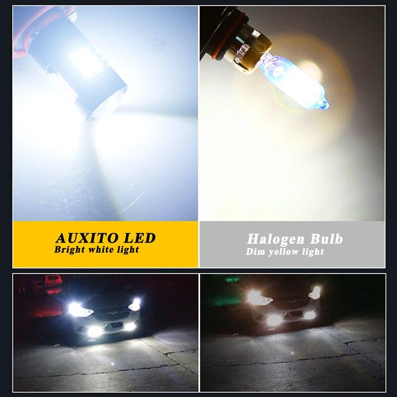 2pcs H7 H8 H11 Fog Light Bulbs H4 Bulb HB3 9005 Bulbs Fog Light Bulbs 3030 21SMD Auto Lamp Daytime Running Lamp 12V White