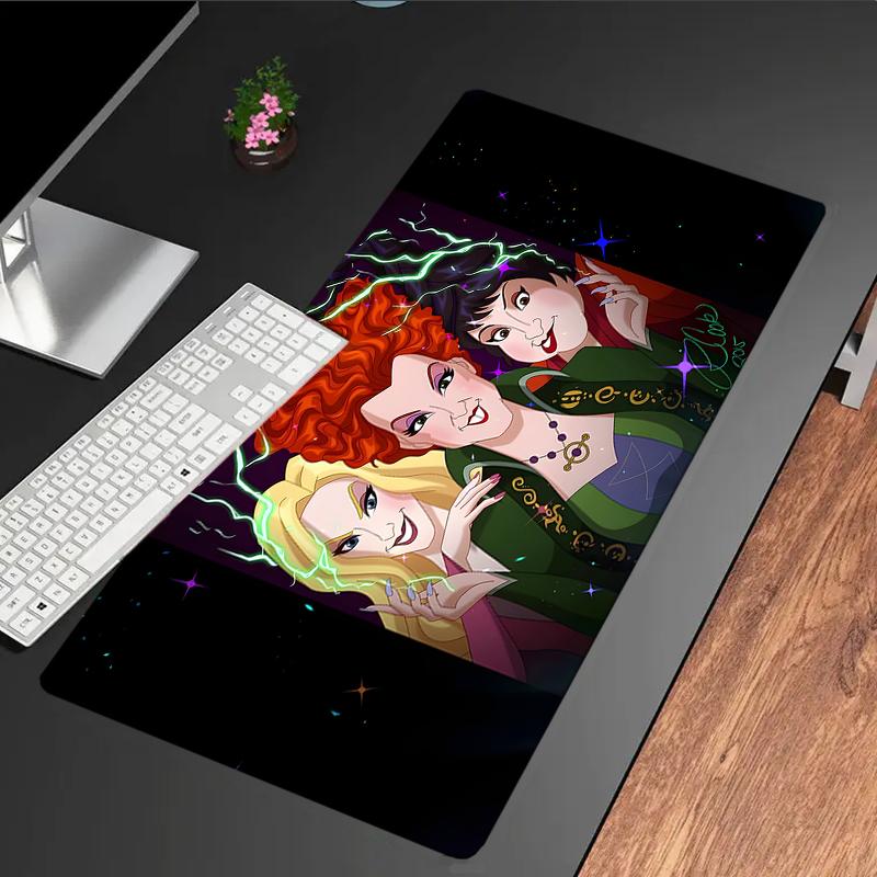 Witch Sisters In The Moonlight Mouse pad, Gaming Mouse Pad, keyboard pad, Desk Decor for computer notebook Fan Gift Birthday Gift