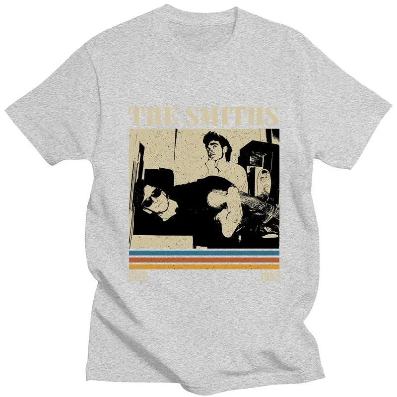 Vintage Style Band The Smiths T Shirt Meat Is Murder Punk Hip Hop T-shirts Men Women Cotton Oversized Summer Streetwear Gifts