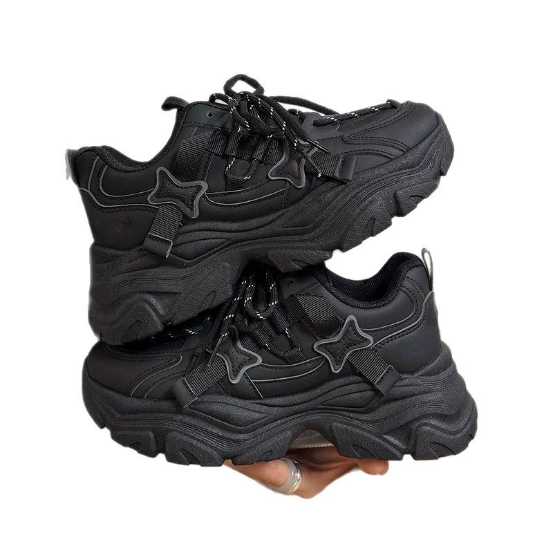 Mesh sneakers new autumn lightweight breathable dad shoes student dad shoes