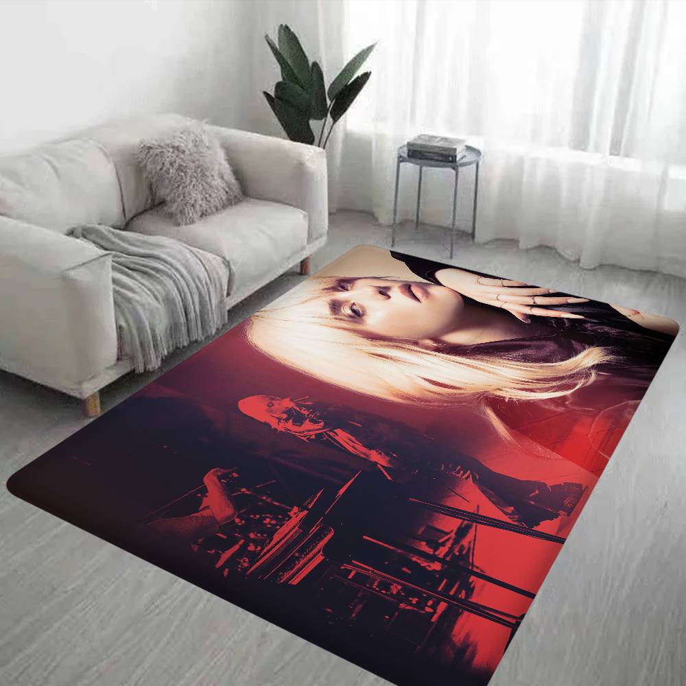 B-Billie E-Eilish Kitchen Mat Kids Room Bedroom Decoration Balcony Anti-Slip Doormat Living Room Alfombra