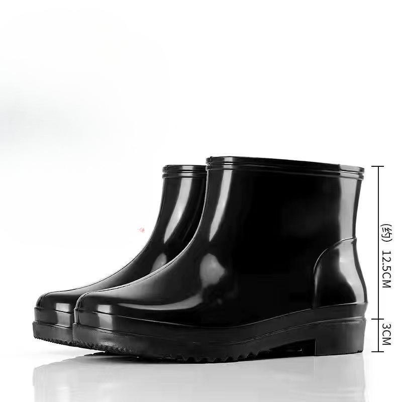 Chef Kitchen Oxfords Winter Fleece-lined Short Men's Rain Boots Warm Cheap High Quality Outdoor Comfortable Rainy Day Male Shoes