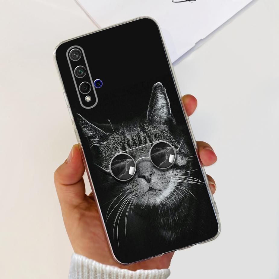 For Huawei Honor 20 Case YAL-L21 YAL-AL00 Luxury Painted Cover Soft Silicone Phone Case For Huawei Nova 5T Nova5T Honor20 Bumper