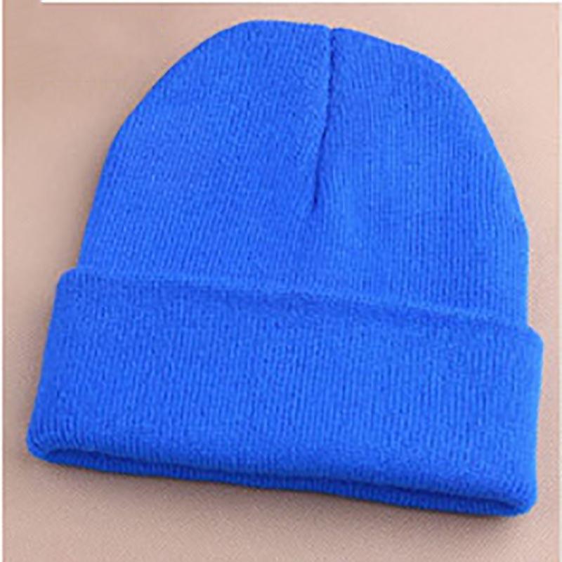 Mens Hat Beanie Ladies Womens Slouch Winter Ski Knitted Turn Up Neon Cap Warm