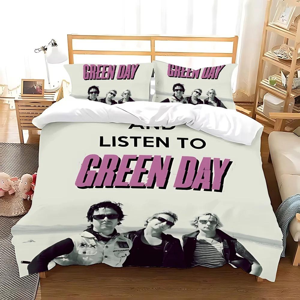 Green Day American Idiot Bedding Collection Single Twin Full Queen King Size Bed Collection Aldult Kid Bedroom Duvetcover Collections With Bed Lin