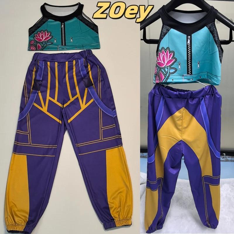 2025  Zoey Mira Rumi 3D Print Cosplay Costume Halloween Carnival K-Pop Hunters Girl Group Idol Role Play Dress Up Outfit