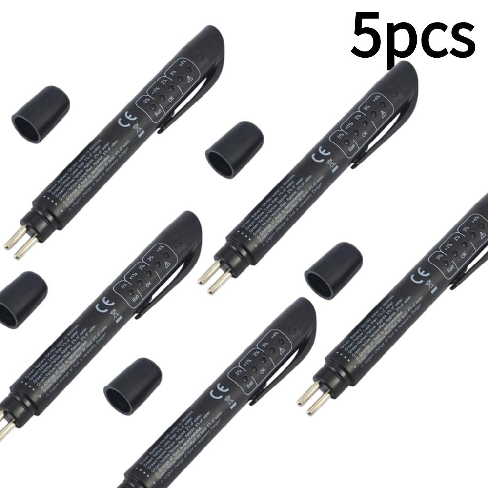 Automotive Brake Fluid Brake Oil Testing Pen Vehicle Brake Fluid Tester Oil Quality Test Display Testing Tools 1/2/3/4/5pcs