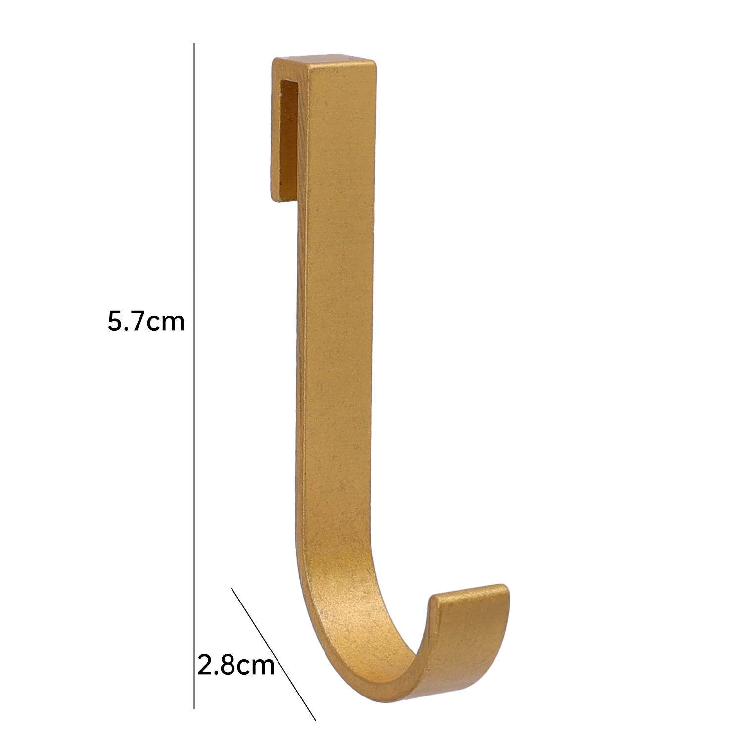 

Door Cabinet Hanger Hook Anti-Rust Cupboard Rack Free Punching Towel Clothes Coat Bag Sundries Metal Hanger Bathroom Accessories 20PCS золотистий