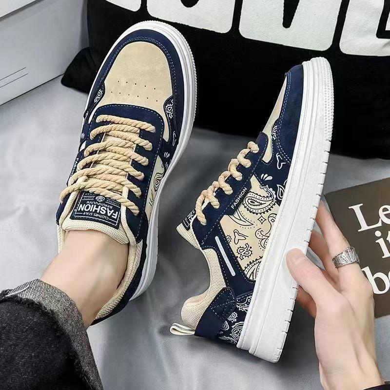 Scarpe da uomo autunno e inverno traspiranti deodoranti tendenza scarpe da ginnastica per adolescenti studenti versatili sportive e per il tempo libero