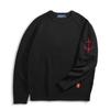 Geonjiulleunseu Super Fine Merino Wool Raglan Sweater - Black