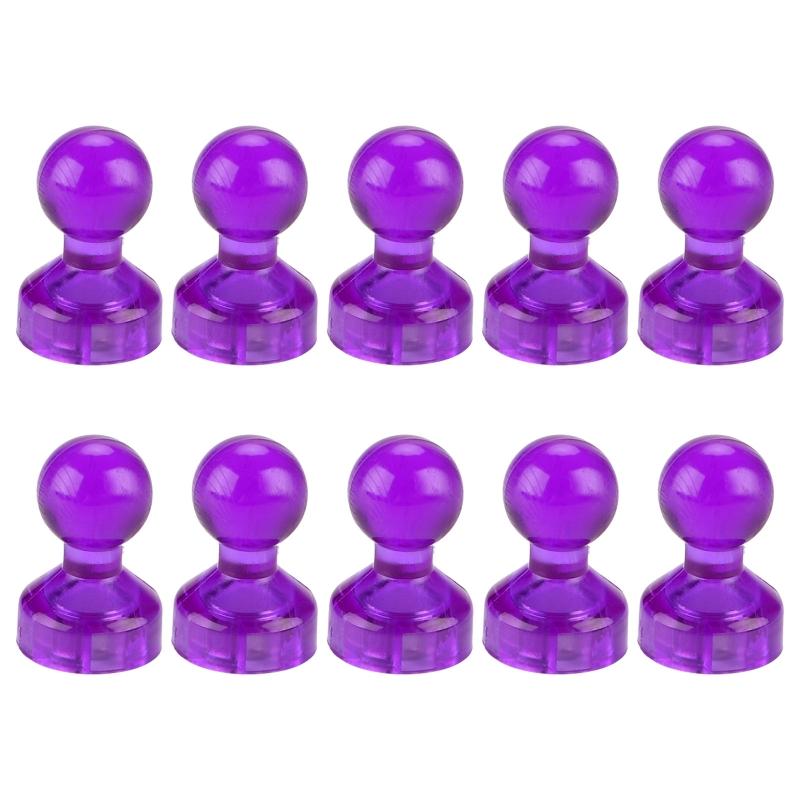 10 Counts Magnetic Push Pins for Fridge Calendars School Whiteboards Bulletboard