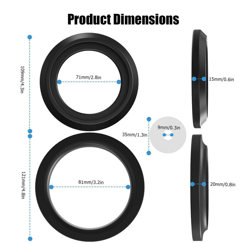 34120RV Gumové těsnění pro příslušenství k toaletám Thetford pro obytné vozy