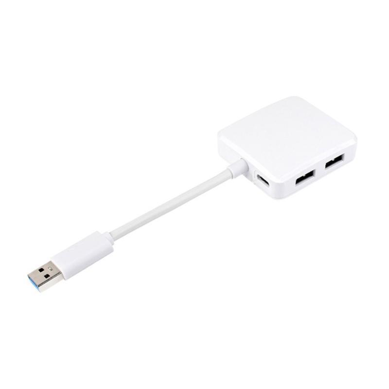 USB3.0 Hub 5Gbps Adapter Dock Expands Type C Power For RPi Board Type A Port to Four Port Enhances Connection